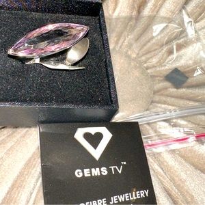 Gem TV amethyst, sterling, silver rings